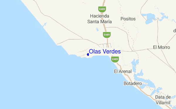 Olas Verdes location map