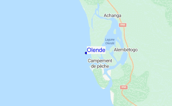 Olende location map