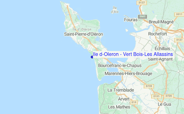 Ile d'Oleron - Vert Bois/Les Allassins Location Map