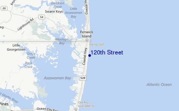 120th Street location map