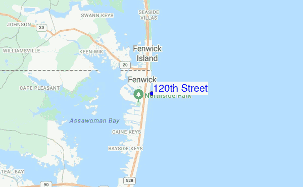 120th Street location map