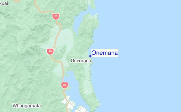 Onemana location map