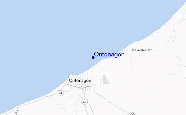 Ontonagon location map