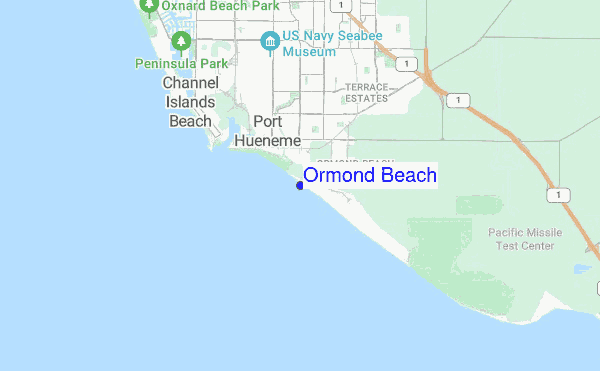 Ormond Beach location map