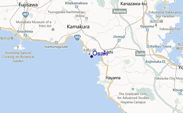 Osaki location map