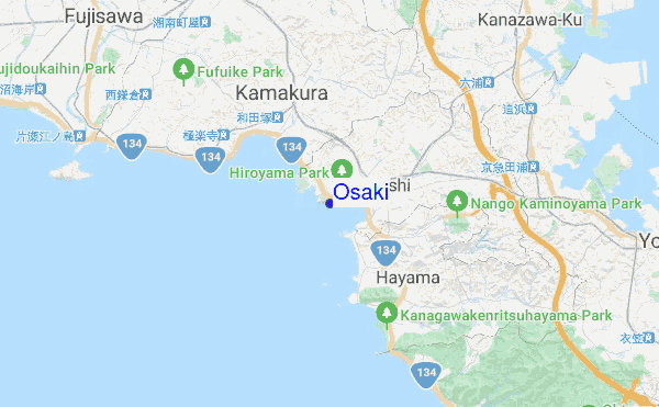 Osaki location map