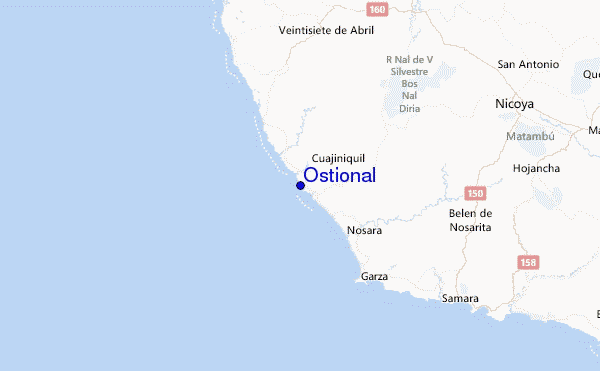 Ostional Location Map