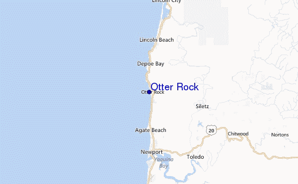 Otter Rock Oregon Map