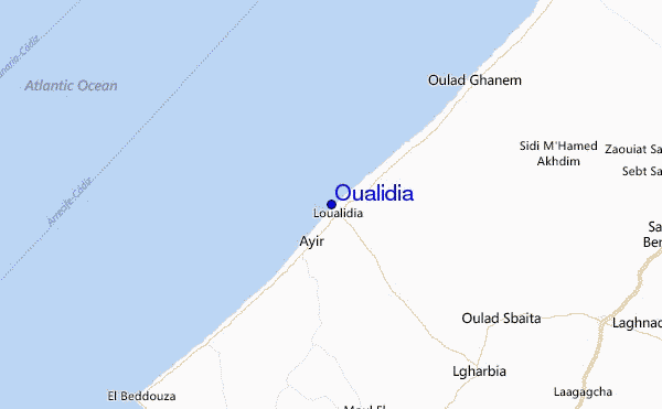 Oualidia Location Map