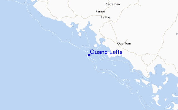Ouano Lefts Location Map