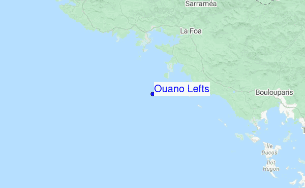Ouano Lefts Location Map