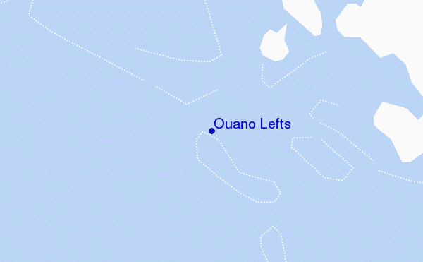 Ouano Lefts location map