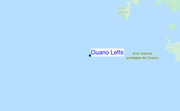 Ouano Lefts location map