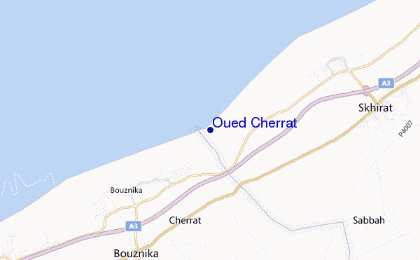 Oued Cherrat location map