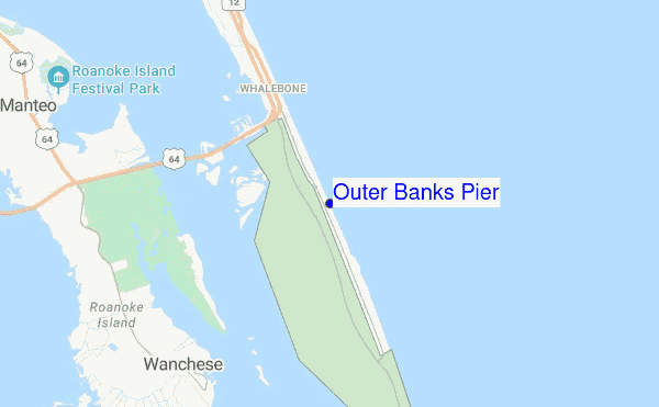 Outer Banks Pier location map