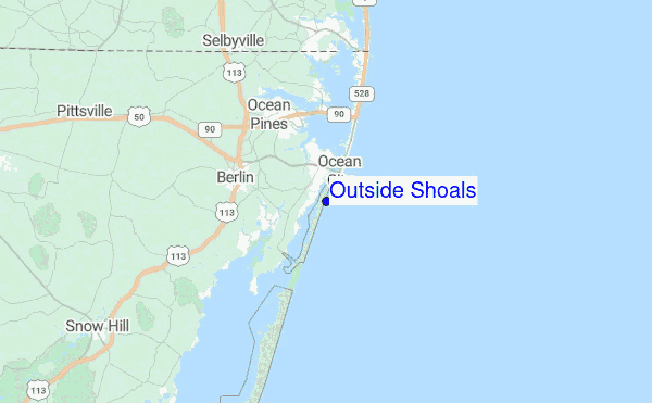 Outside Shoals Location Map