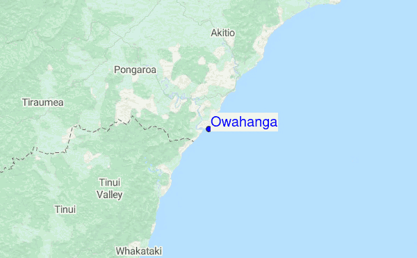 Owahanga Location Map