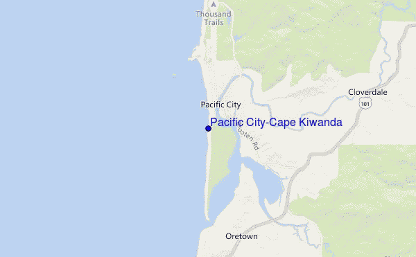 Pacific City/Cape Kiwanda location map