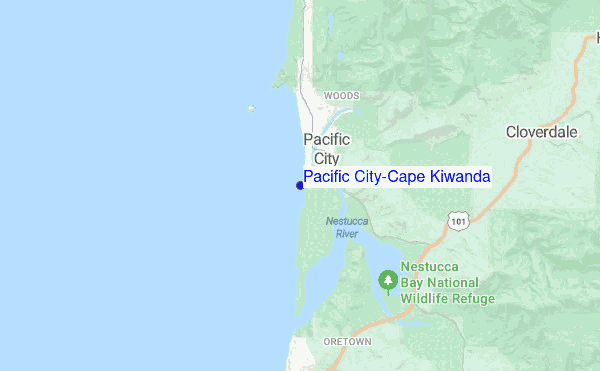 Pacific City/Cape Kiwanda location map