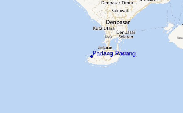 Padang Padang Location Map