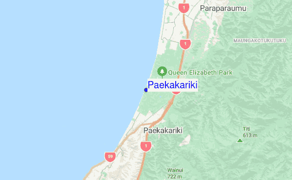 Paekakariki location map