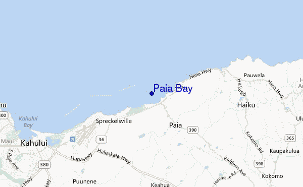 Paia Bay location map