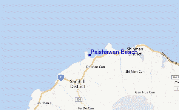 Paishawan Beach location map