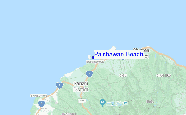 Paishawan Beach location map