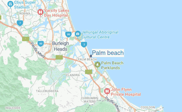 Palm beach location map