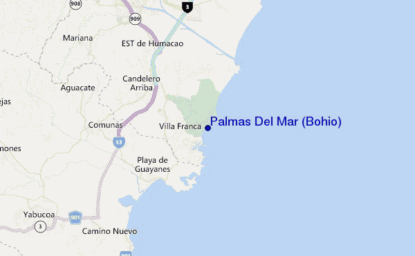palmas del mar puerto rico map Palmas Del Mar Bohio Surf Forecast And Surf Reports Puerto Rico palmas del mar puerto rico map