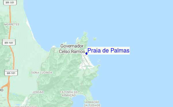 Praia de Palmas location map