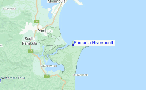 Pambula Rivermouth location map