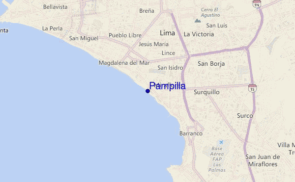 Pampilla location map