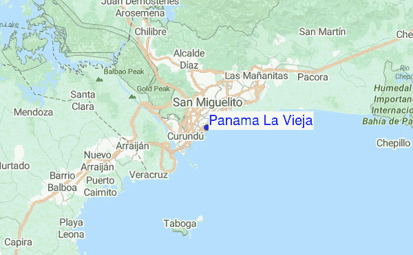 Panama La Vieja Location Map