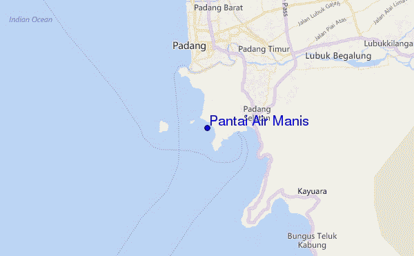Pantai Air Manis location map