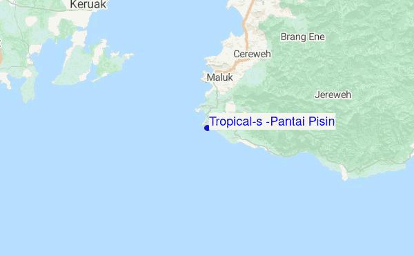 Tropical's (Pantai Pisin) Location Map