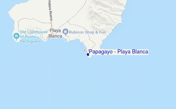Papagayo - Playa Blanca location map