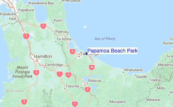Tsunami map papamoa