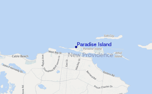 Paradise Island location map