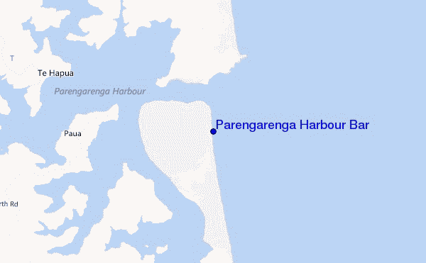 Parengarenga Harbour Bar location map
