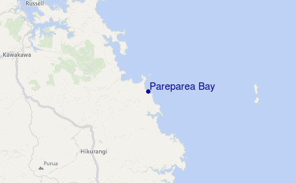 Pareparea Bay Location Map