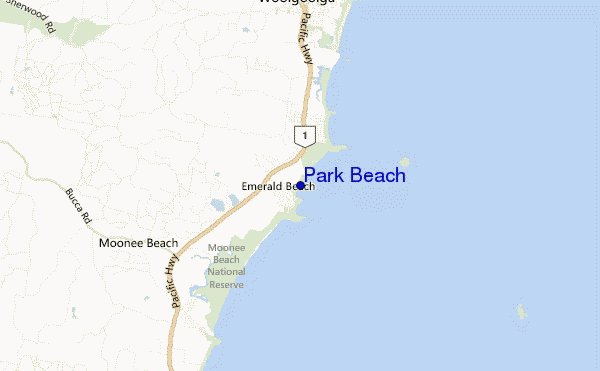 Park Beach location map