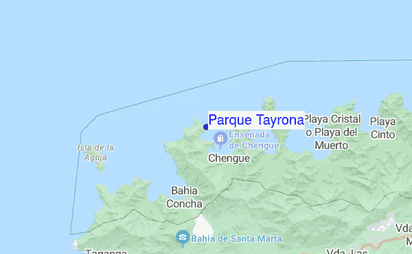 Parque Tayrona location map