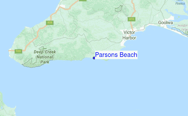 Parsons Beach Location Map