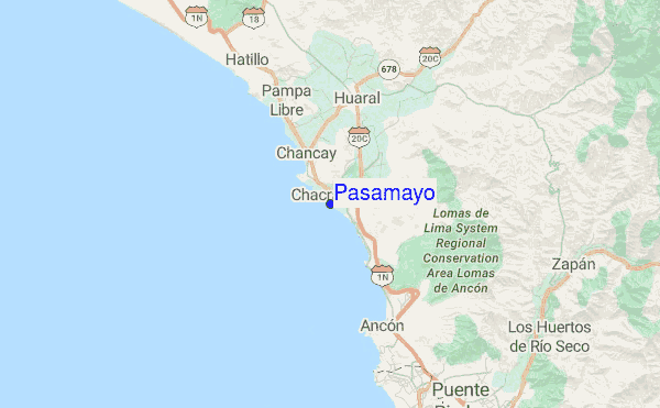 Pasamayo Location Map