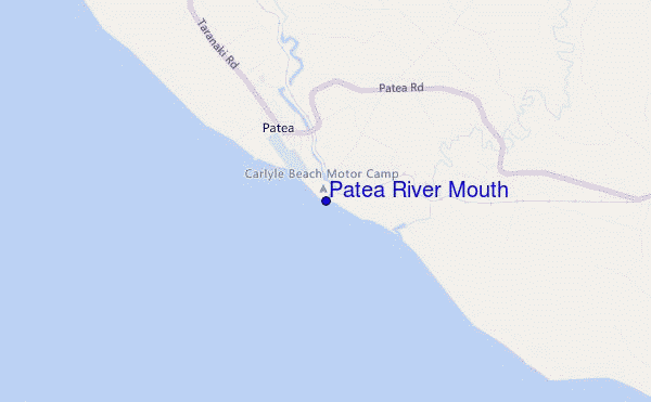 Patea River Mouth location map