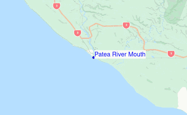 Patea River Mouth location map