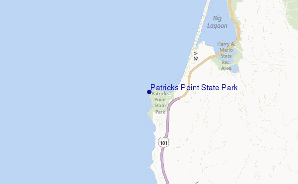 Patricks Point State Park location map