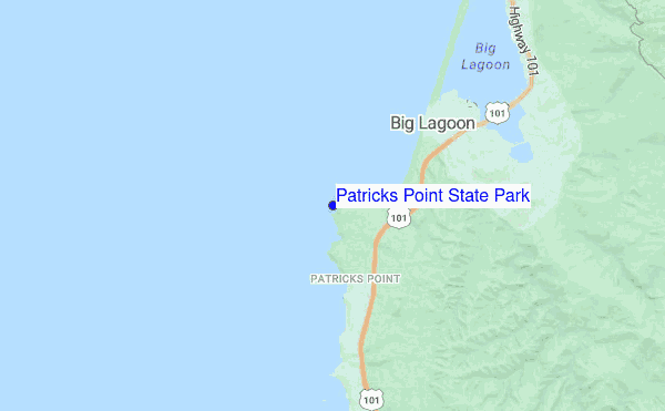 Patricks Point State Park location map