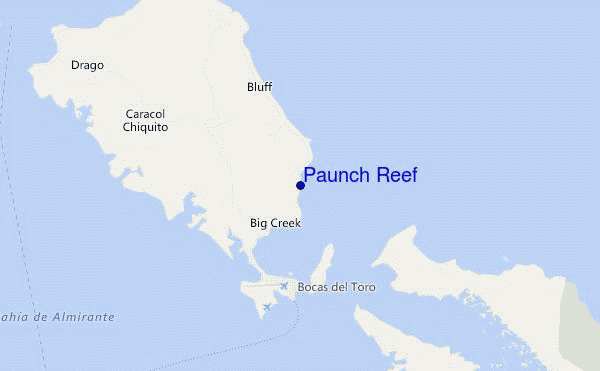 Paunch Reef location map